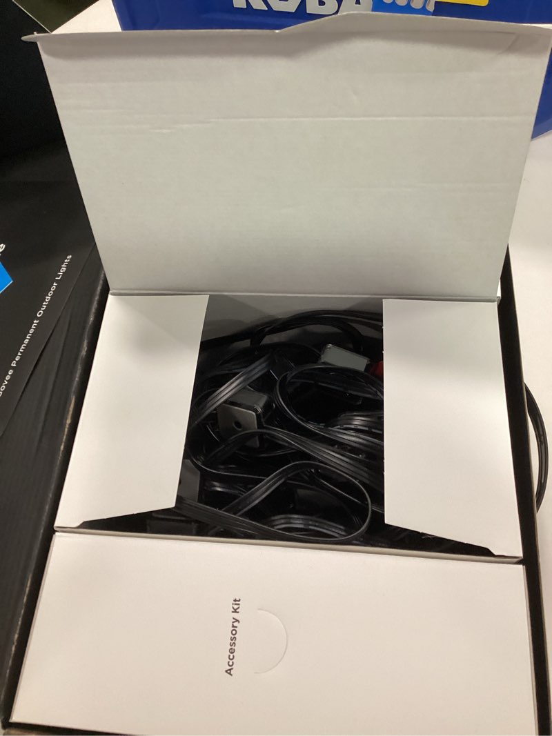 Condition photo showing As Is for Govee - Wi-Fi RGBIC Outdoor Permanent String Lights 100ft - Black