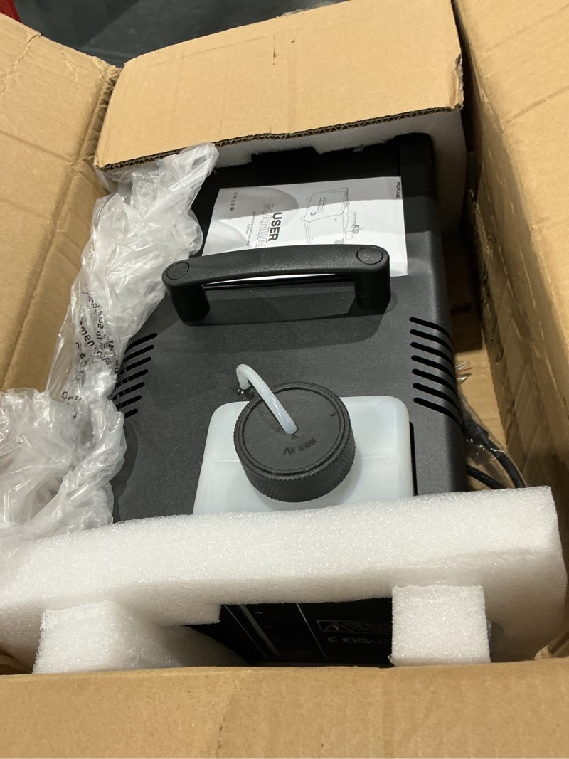 Condition photo showing Good Condition for low lying fog machine with remote fast heating easy opertative dry ice compatible for stage halloween wedding escape room effects