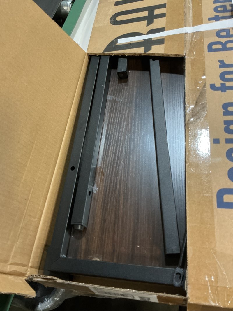 Condition photo showing Good Condition for Pamray 32 Inch Computer Desk for Small Spaces with Storage Bag, Home Office Work Desk with Headphone Hook, Small Office Desk Study Writing Table Brown 32 inch