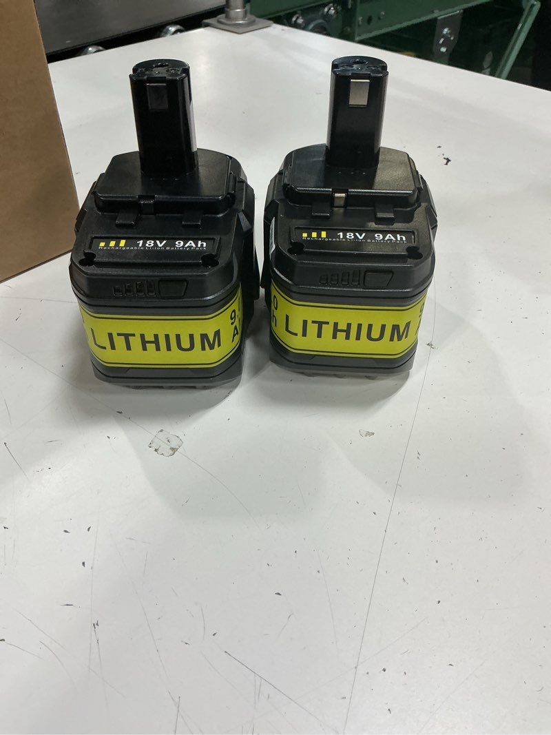 Condition photo showing Good Condition for futurebatt [2pack] high capacity 9.0ah! replacement battery p109 for ryobi one+ p102 p103 p104 p105 p107 p108 p109 p122 18 volt tools battery