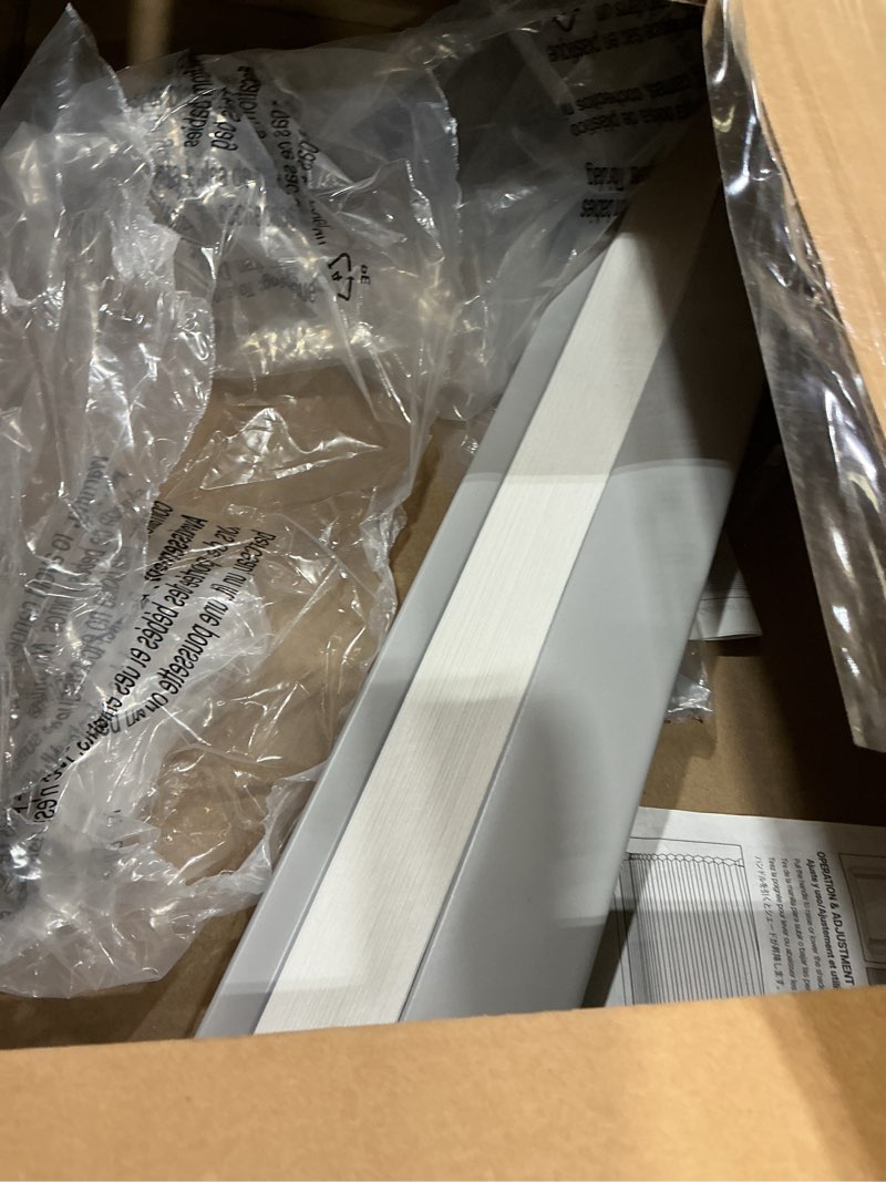 Condition photo showing Good Condition for lazblinds no tools no drill cordless cellular shades, light filtering honeycomb shades for home, thermal insulation blinds for windows, 27" w x 64" h, grey light filtering-grey 27" w x 64" h