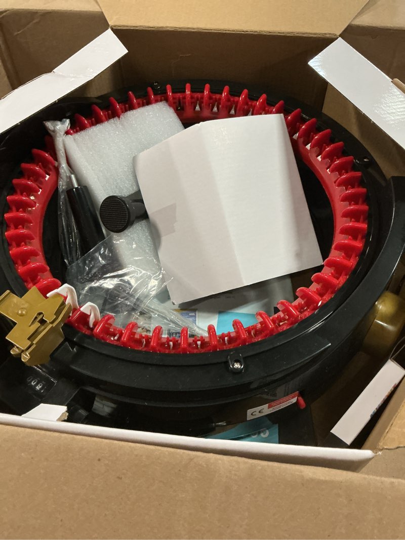 Condition photo showing Good Condition for addiExpress King Size Knitting Machine, 46 Needles Circle Knit Loom Machine with Row Counter and Hand Crank, Black, 17.7 Inch King Size Single