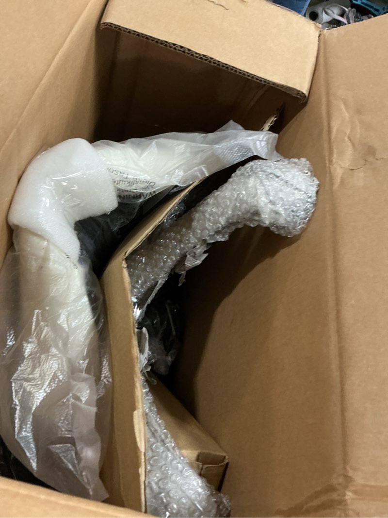 Condition photo showing Good Condition for kktoner rolling saddle stool pu leather swivel adjustable rolling stool with wheels salon chair white