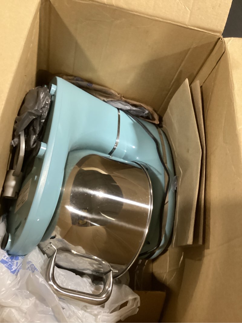 Condition photo showing Good Condition for similar to kitchen in the box stand mixer,3.2qt small electric food mixer,6 speeds portable lightweight kitchen mixer for daily use with egg whisk,dough hook,flat beater (blue)