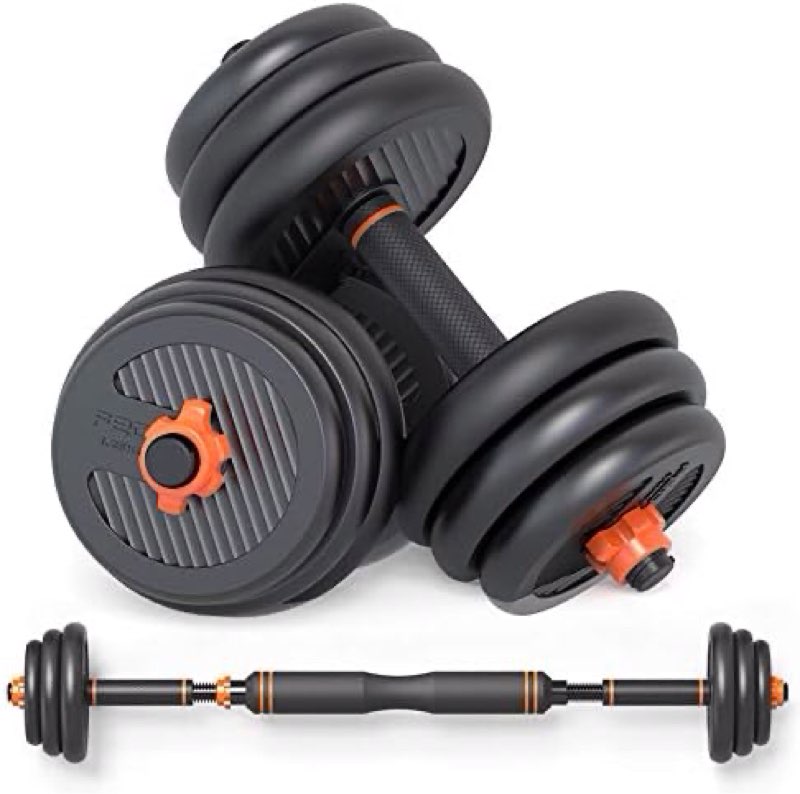 (Icomplete: Similar Product) FED Adjustable Weight Two in One Barbell And Dumbbell Set / 20 Kgn