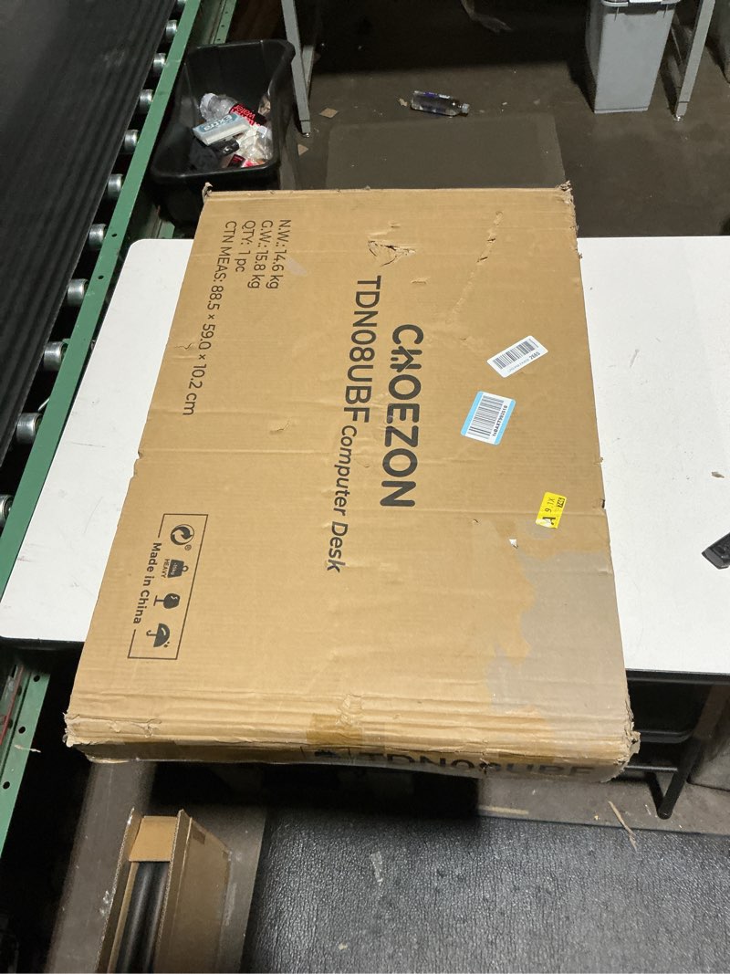 Condition photo showing New/Like New for CHOEZON Computer Desk, Standing Desk on Wheels, Rolling Desk with Charging Station, Height-Adjustabl