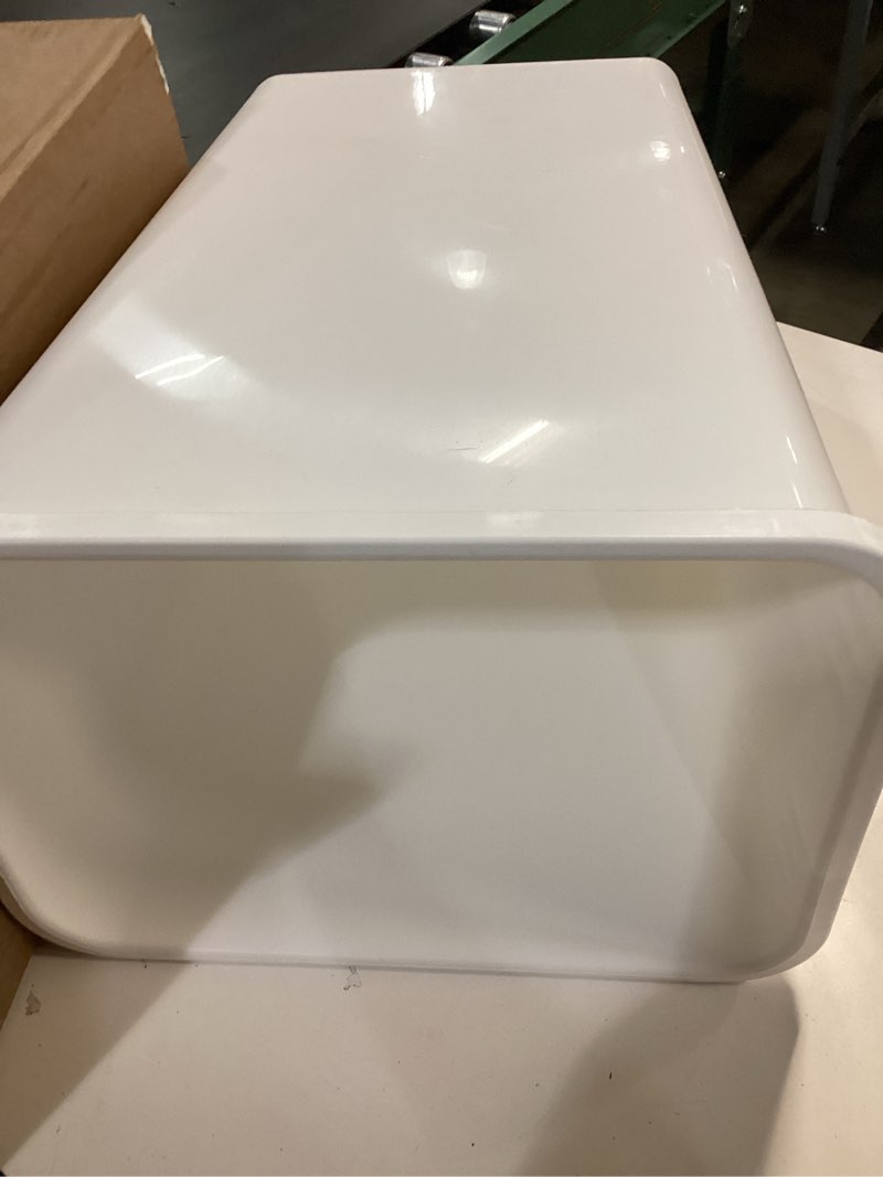 Condition photo showing As Is for (Incomplete) Pull Out Trash Can for Kitchen Cabinets, 35 Qt Under Sink Garbage Bin with Full Extension Slides, Fits 13\" W x 18\" D Opening Cabinets, Heavy-Duty Steel Organizer, Silvery (Trash Can Not Included)