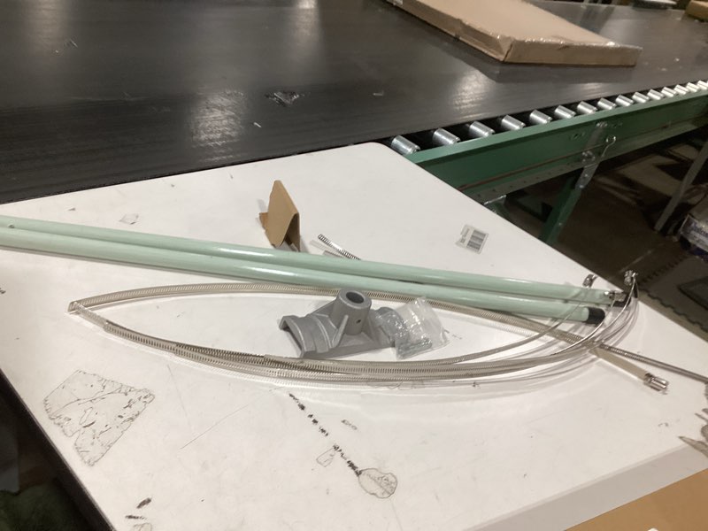 Condition photo showing As Is for Anley Street Light Pole Banner Mounting Bracket Kit for 30" Wide Banners - Outdoor Weather Proof Support - Quick Installation Perfect for Promoting Events, Business, Advertisement