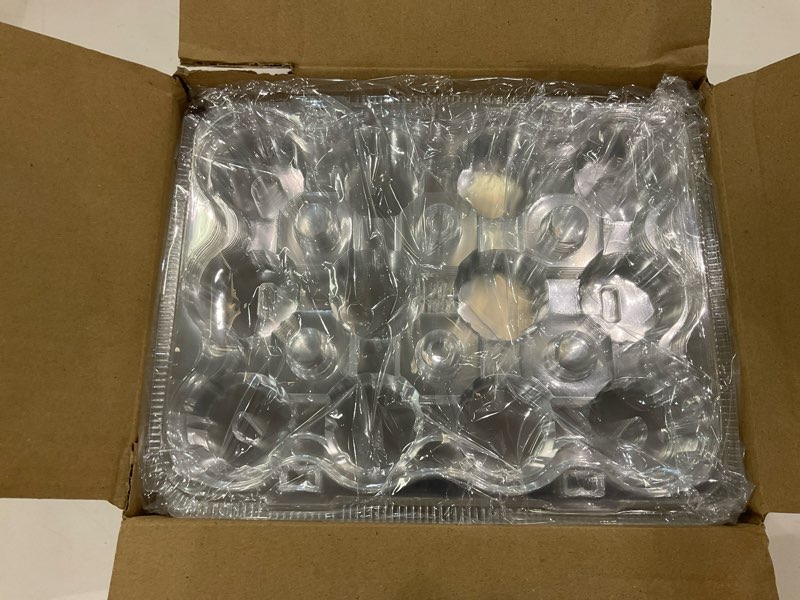 Condition photo showing New/Like New for 12 Count Mini Cupcake Containers 20 Pack Cupcake Holder with Detachable Tall Dome Lids Mini Plastic Stackable Cupcake Boxes for 240 Cupcakes, BPA Free