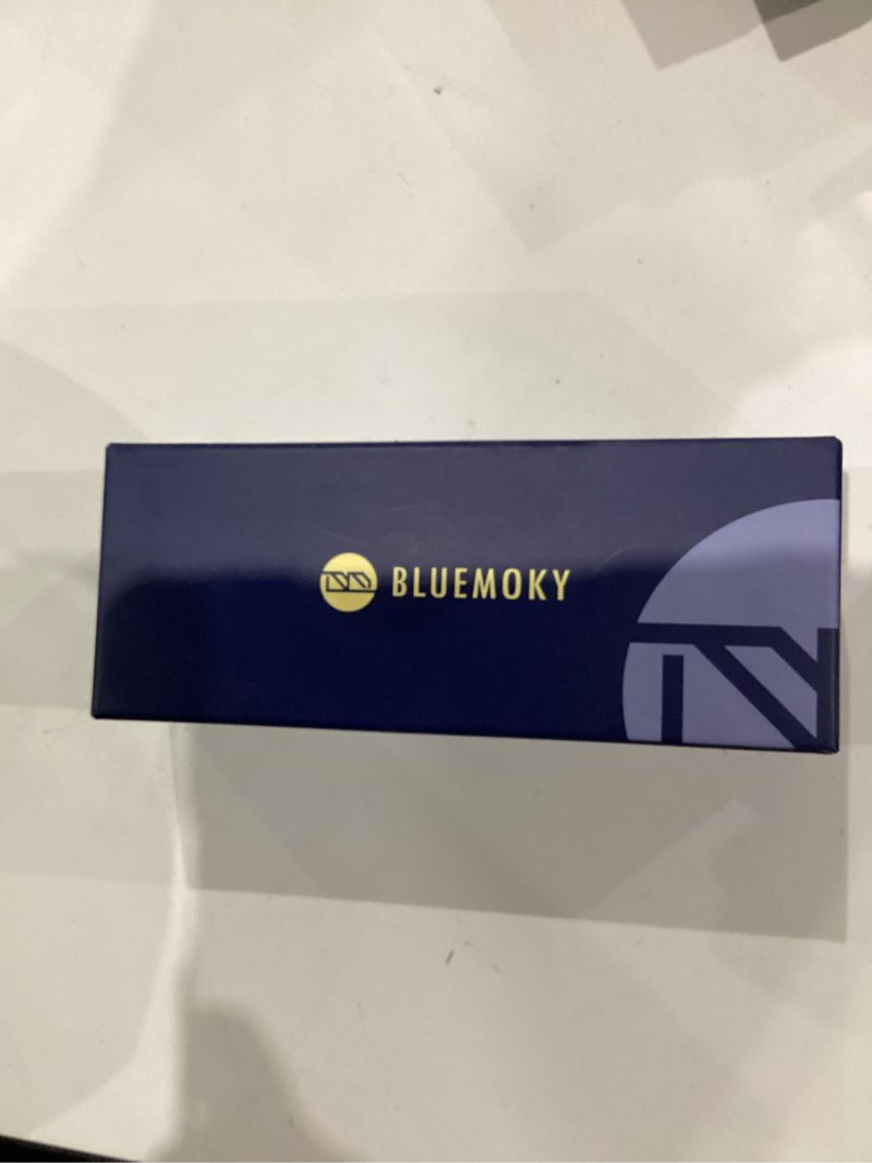 Condition photo showing New/Like New for BLUEMOKY Blue Light Reading Glasses for Men?Sport Square Frame Readers, Anti Glare Computer Glasses 01 Black 400.0 x