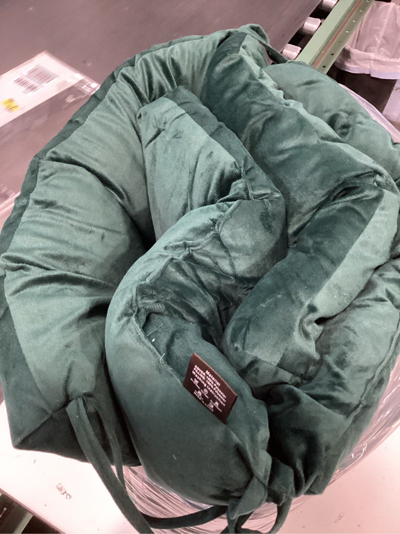 Condition photo showing As Is for Set of 2 Outdoor Dining Chair Cushions