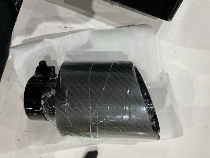 carbon fiber exhaust tip 2.25" inlet to 4"outlet, universal tailpipe 2.25 inch exhaust muffler tip (matte) matte carbon fiber 2.25" inlet to 4"outlet
