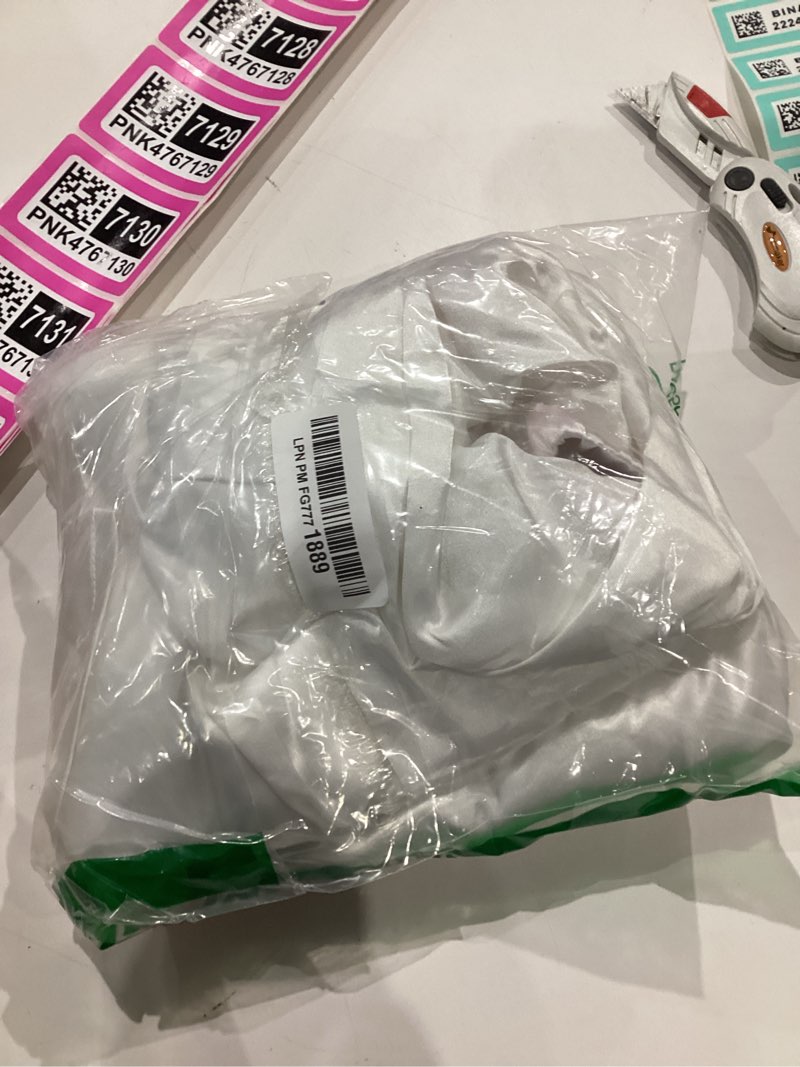 Condition photo showing Good Condition for ekouaer women classic button down long satin pajamas set,bow tie silky cute pjs sets fancy loungewear white large