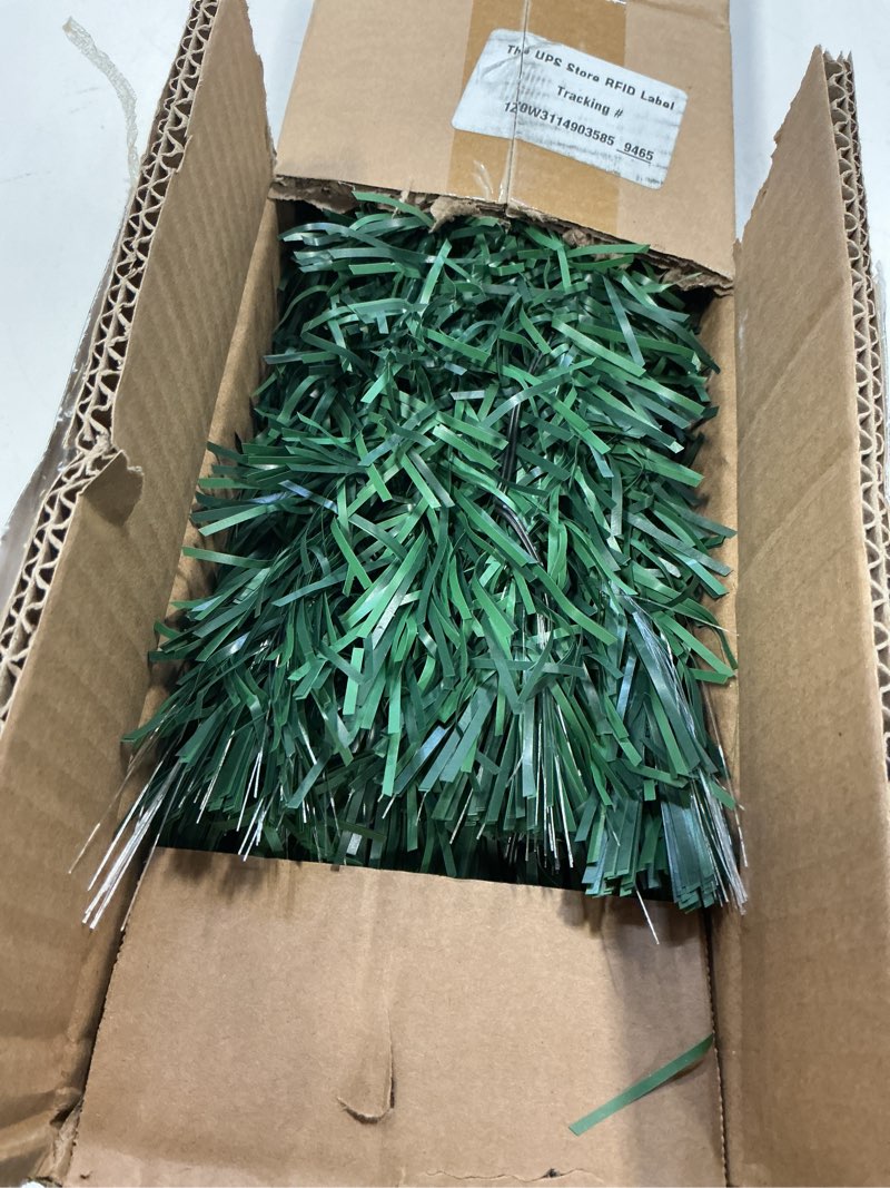 Condition photo showing Good Condition for Juegoal 4 ft Pre-Lit Artificial Christmas Tree, Lighted Optical Fiber Xmas Trees with RGB Color Changing LED Lights, Snowflakes & Top Star, Festive Party Holiday Fake Multicolored Tree with Metal Legs Green 4 FT