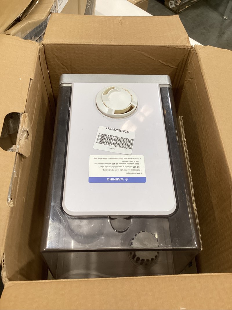 Condition photo showing As Is for levoit lv600s smart warm and cool mist humidifiers for home bedroom large room, (6l) 753ft² coverage, quickly & evenly humidify whole house, easy top fill, app & voice control - quiet sleep mode white 6l smart