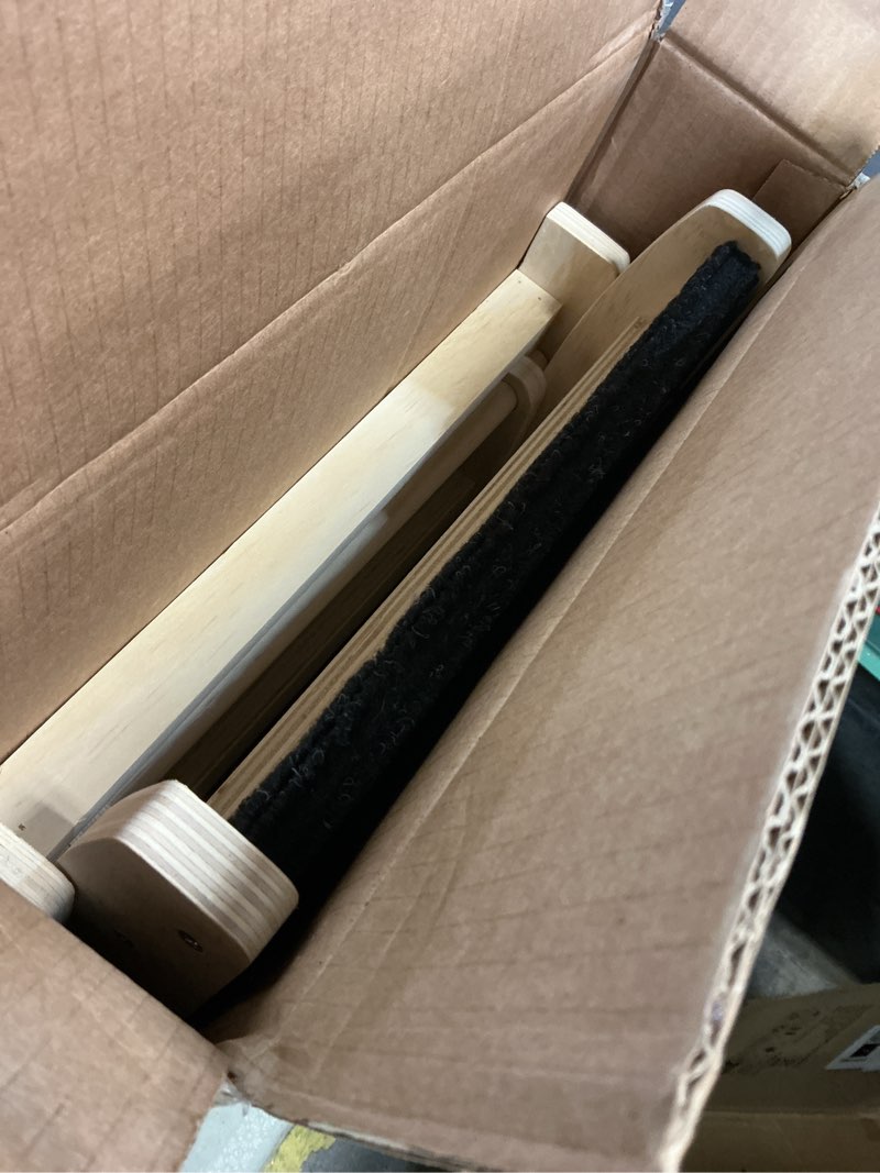 Condition photo showing Good Condition for Dog Ramp for Bed - Foldable Small to Large Dog Ramp for Couch - 6 Adjustable Height from 12" to 24" - Stairs with High Traction Mat - Wooden Portable Ramp for Dogs to Get on Bed Couch Car Up to 200LBS Burlywood(black)