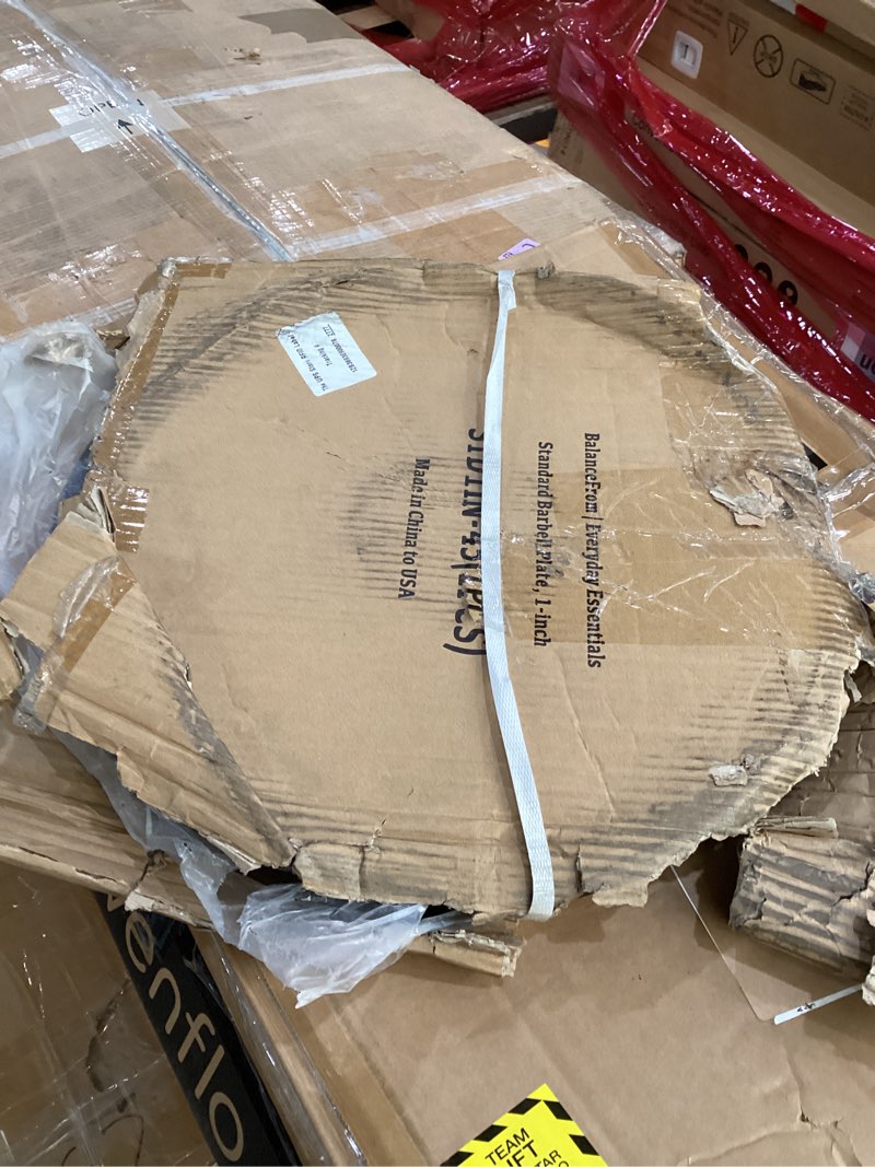 Condition photo showing Good Condition for (1 plate only)Cast Iron 1-Inch Standard Weight Plate for Strength Training & Weightlifting, Multiple Weights Available 45LB (Pair)