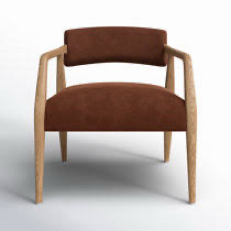 Cullen 26” W cotton armchair