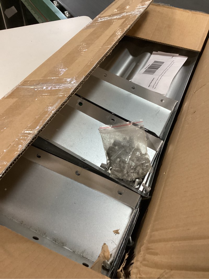 Condition photo showing As Is for Land Guard 3 Pack 6×3×1ft Galvanized Metal Raised Garden Bed, Metal Planter Kit Box Outdoor for Deep-Rooted Vegetables, Flowers, Green and Herbs, Silver 6×3×1ft?3-Pack? Silver