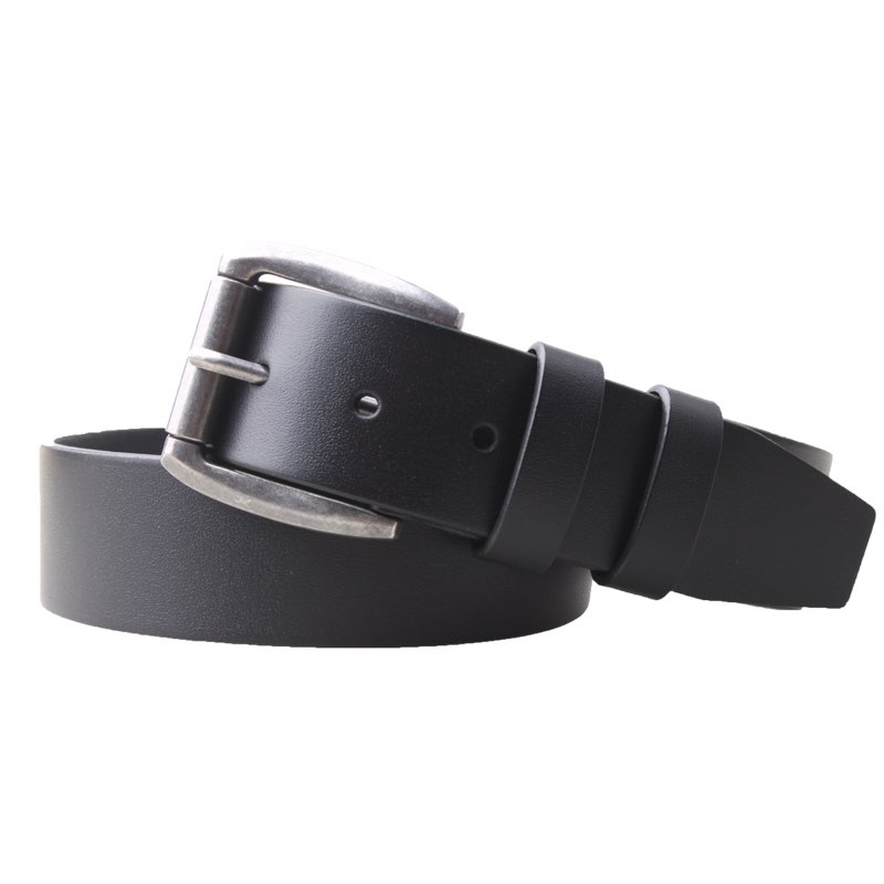 Niko Buffalo Leather Casual Belt Black 32