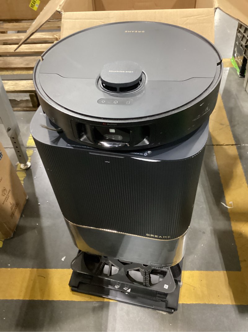 Condition photo showing As Is for dreame l60 ultra pe robot vacuum and mop, 30,000pa suction, self-cleaning,corner-to-edge deep cleaning, detangling brush, obstacle avoidance and 360° navigation, black black l60 ultra pe