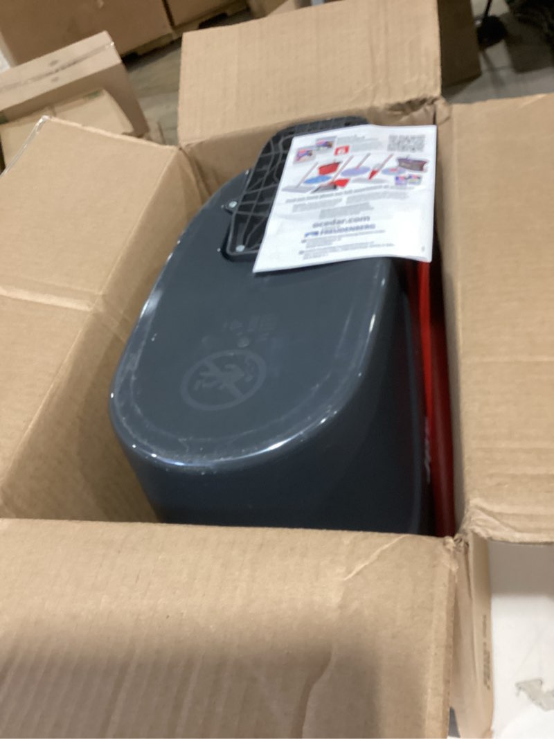 Condition photo showing As Is for o-cedar easywring microfiber spin mop, bucket floor cleaning system, red, gray, standard easywring spin mop & bucket