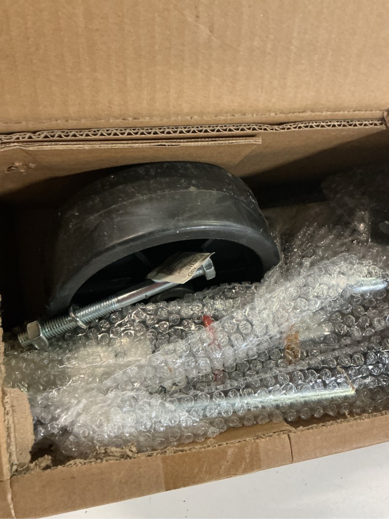 Condition photo showing As Is for torin 1000 lbs trailer jack with wheel, heavy duty swivel boat trailer jack single whee, 10" lift, bolt-on trailer tongue jack for rv boat atr39001b, silver single wheel trailer jack 1,000 lbs