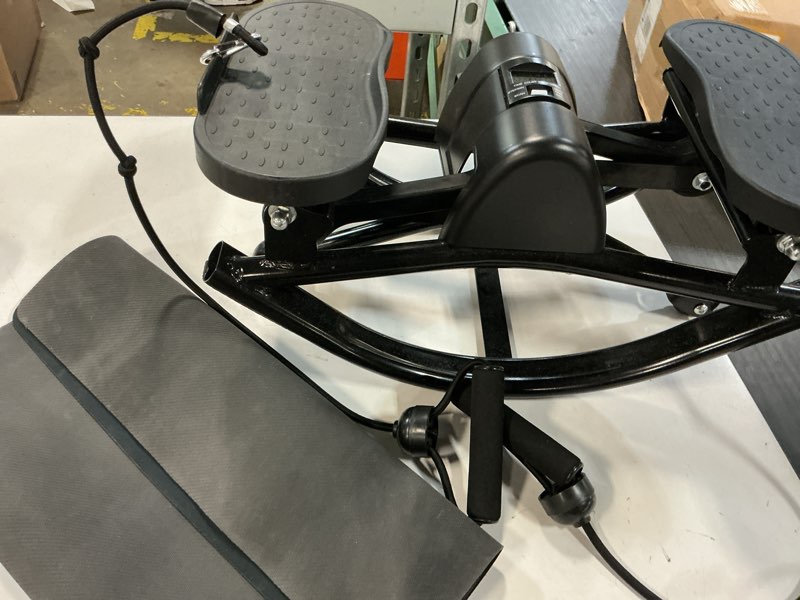 Condition photo showing As Is for the rock stepper machine with resistance bands-side to side stepper for exercise at home,3d rocking stepper for hip mobility&posture correction,low-impact full body workout with digital monitor