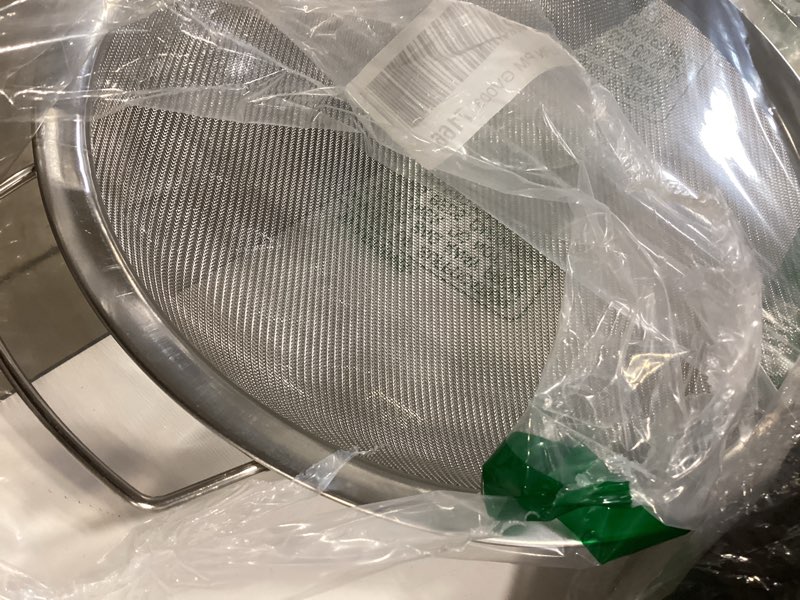 Condition photo showing Good Condition for fine mesh paint strainer 60 mesh stainless steel paint filter emulsion honey funnel filter cover fits 5 gallon paint bucket filter tool insert strains (1 pc)