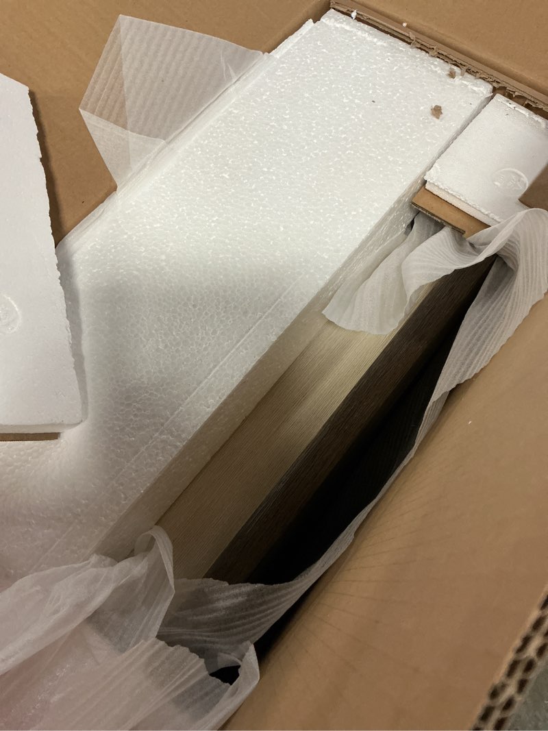 Condition photo showing New/Like New for Signature Design by Ashley Bolanburg Farmhouse Square Two Tone End Table, Antique Cream Whitewash