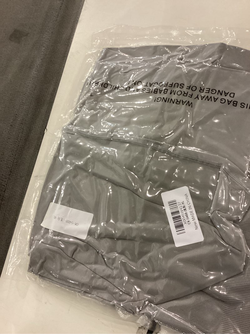 Condition photo showing New/Like New for Amplify Scrunch Butt Lifting Leggings for Women Seamless Gym Workout Leggings High Waist Tummy Control Yoga Pants Scrunch Contour Light Grey X-Small