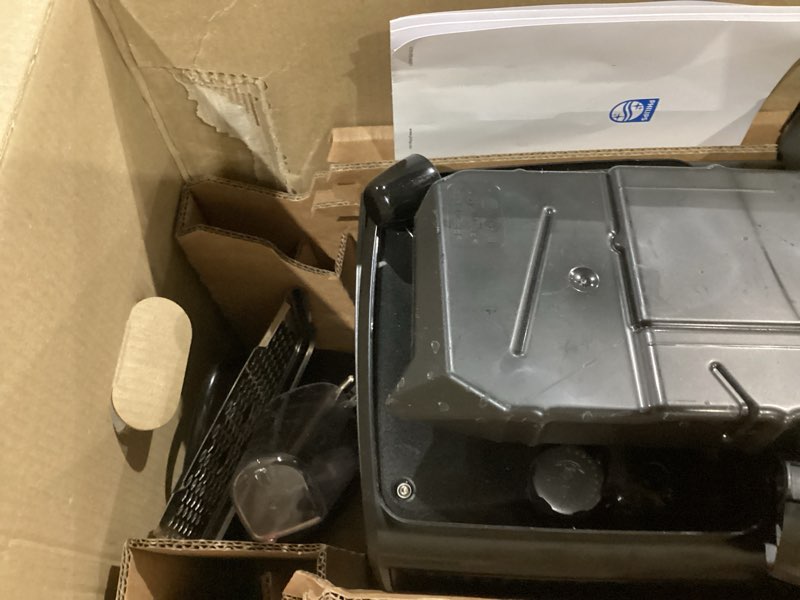 Condition photo showing As Is for Philips 3300 Series Fully Automatic Espresso Machine with LatteGo Milk System and integrated grinder, 6 Hot & Iced Coffee Pre-Sets, 40% Quieter SilentBrew, 15-Bar Pressure, Glossy Black (EP3341/50) Glossy Black Latte Go