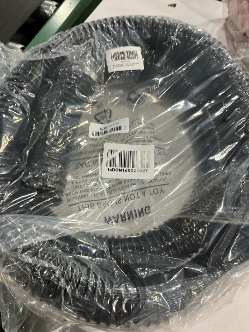 Condition photo showing Good Condition for pond hose id 2” × 10ft black corrugated flexible reinforced pvc hose vinyl tubing for pond pump fountain garden waterfall, non-toxic & kinkproof, with 2 clamps 10 feet 2 inch