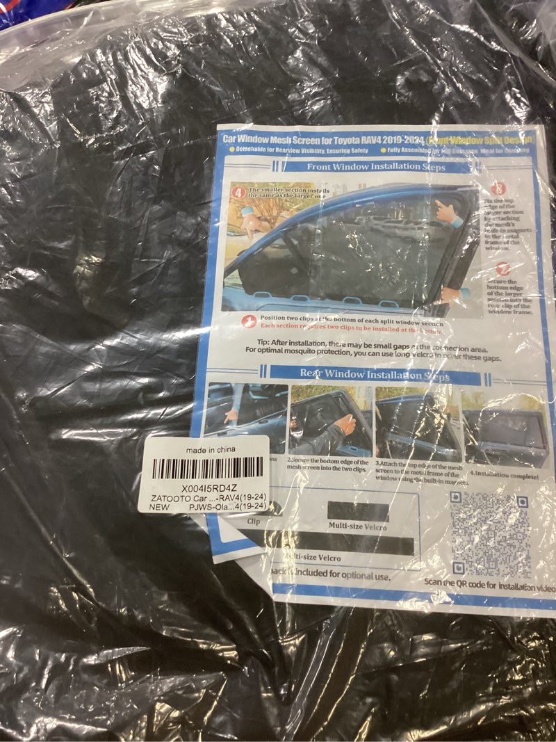 Condition photo showing New/Like New for ZATOOTO Car Window Shades for Toyota RAV4 2019-2024, Car Window Cover Baby Sun Shades Sun Blocker Car Side Window Screens for Camping| UV Protection, Privacy, Ventilation, and Bug-Free Design