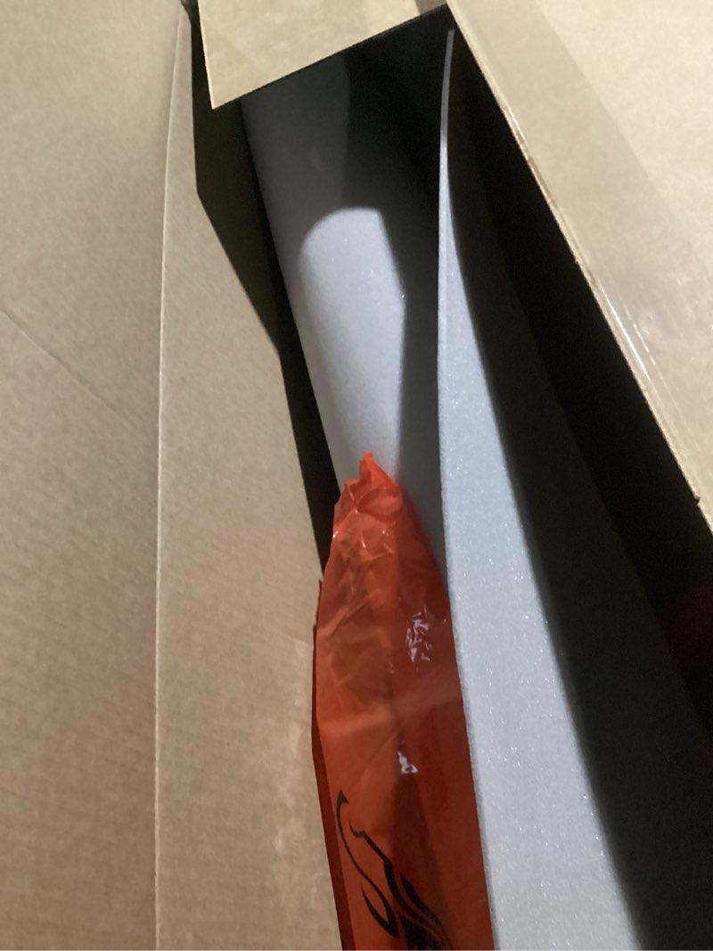 Condition photo showing As Is for Auto Headliner Fabric96“ L × 60” W Ultra-Fine Velvet with Foam Backing - Tube Packaging - Black Interior Replacement Material for Car/Truck/SUV/RV Roof - Home Repair/DIY Headliner Material Black 96"L×60"W