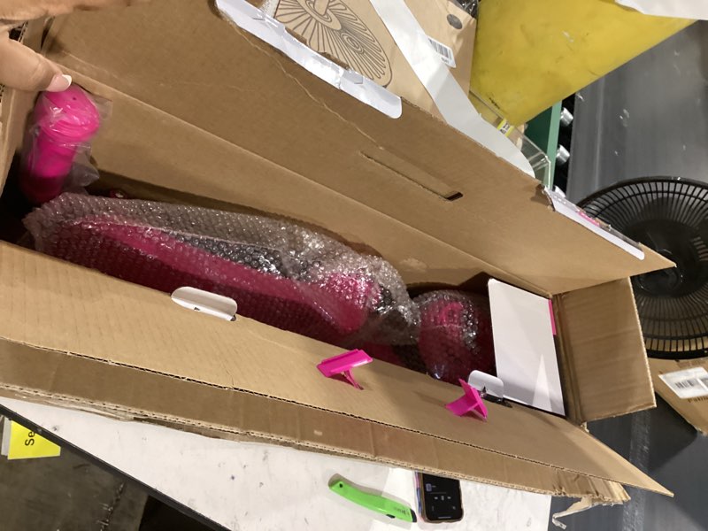 Condition photo showing Good Condition for hurtle 3-wheeled scooter for kids - wheel led lights, adjustable lean-to-steer handlebar, and foldable seat - sit or stand ride with brake for boys and girls ages 1-14 years old pink