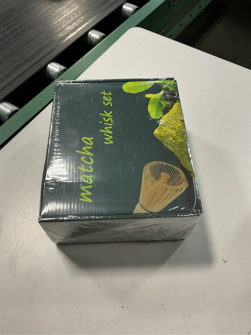 Condition photo showing New/Like New for taruzil matcha whisk set with matcha bowl, matcha bamboo whisk, scoop, sifter, matcha whisk holder unique gifts for women mom her girl friend home kitchen decor gifts for christmas, birthday