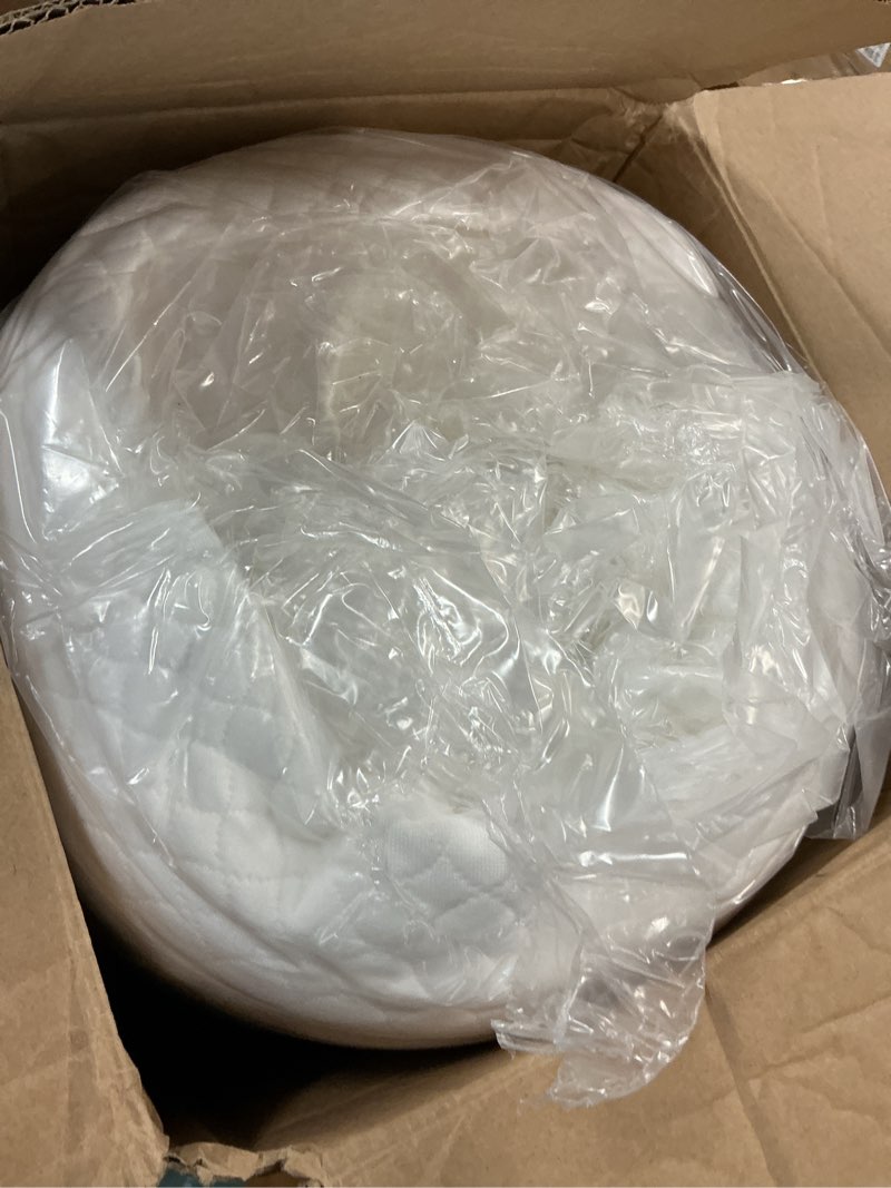 Condition photo showing Good Condition for fdw | 8 inch twin mattress | medium firm | gel memory foam mattress | white | bed in a box, certipur-us certified | pressure relief, cooling ventilated foam | washable removable cover white twin 8 in