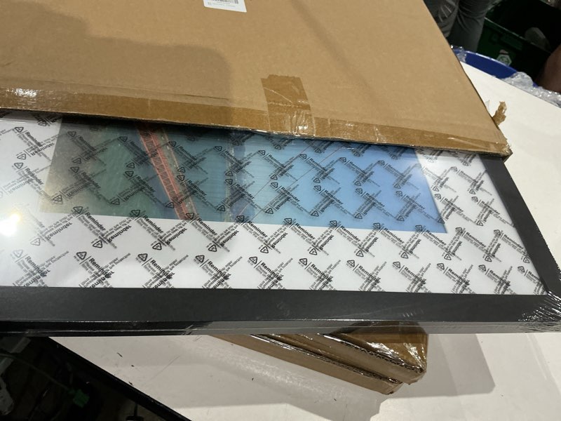 Condition photo showing Good Condition for pealsn 16x20 picture frame set of 2, display pictures 11 x 14 with mat or 16 x 20 without mat for wall mounting display, poster frames, black. black 16 x 20