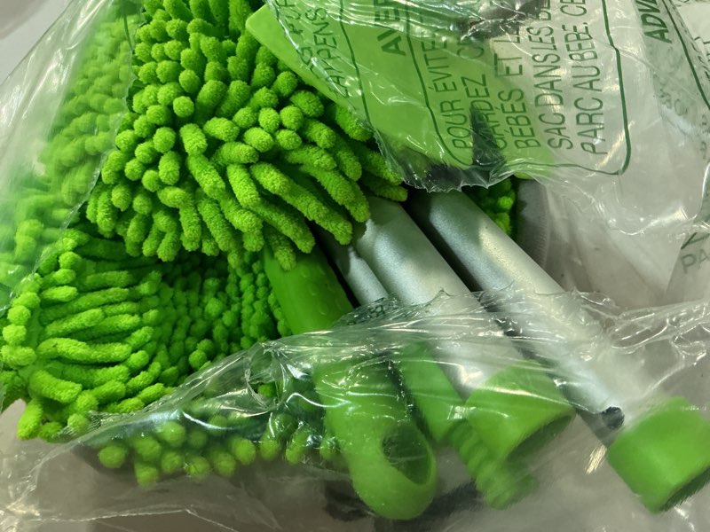 Condition photo showing Good Condition for mop replace heads for ocedar mop heads replacements easywring 1-tank system,spin mop replacement head for floor clean,2 pack chenille mop refills,washable and reusable mop head replacement,green