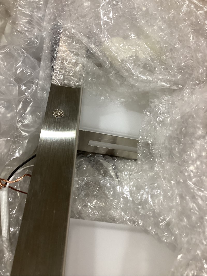 Condition photo showing New/Like New for OKELI 4 Lights Bathroom Vanity Light Fixtures Brushed Nickel LED Dimmable Vanity Light Over Mirror Modern Wall Mounted Lighting Fixture, 350° Rotatable Lamp Head 32W Cold White 6000K ETL Listed Brushed Nickel - Dimmable 4-Light, 30 Inch