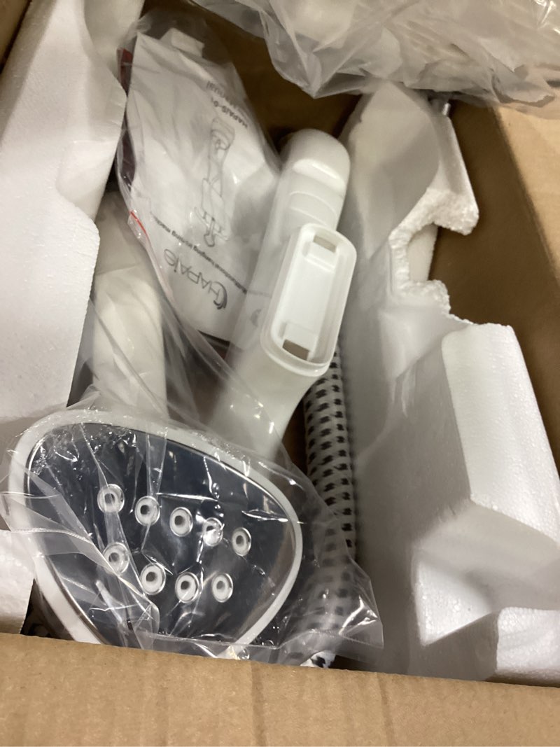 Condition photo showing Good Condition for HAPAIS Steamer for Clothes,1800W Standing Garment Steamer 30s Heat-up with Adjustable Stable Double Rod,2-in-1 Flat & Hanging Ironing,Clothes Steamer with 10 Fabric Steam Modes White gold