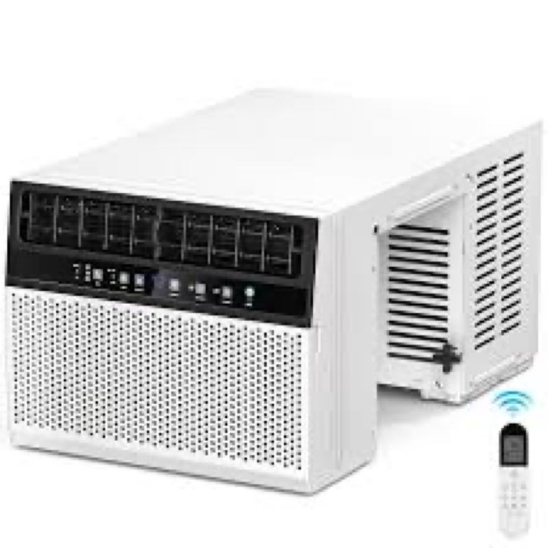 12,000 Btu U-shape Window Room Air Conditioner With Timer & 6 Modes For Home/office/dorm