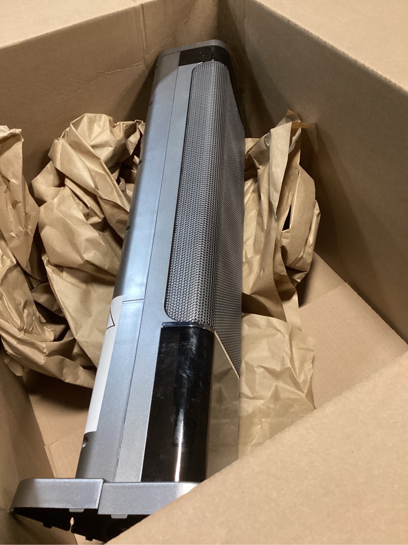 Condition photo showing As Is for Dumos 24inch Space Heaters for Indoor Use, Portable Heater with 3 Light Colors, Adjustable Thermostat with Remote, Tip-over Protection Up to 95°F, 60°Oscillation Sliver 24"*8.5"*6.7"