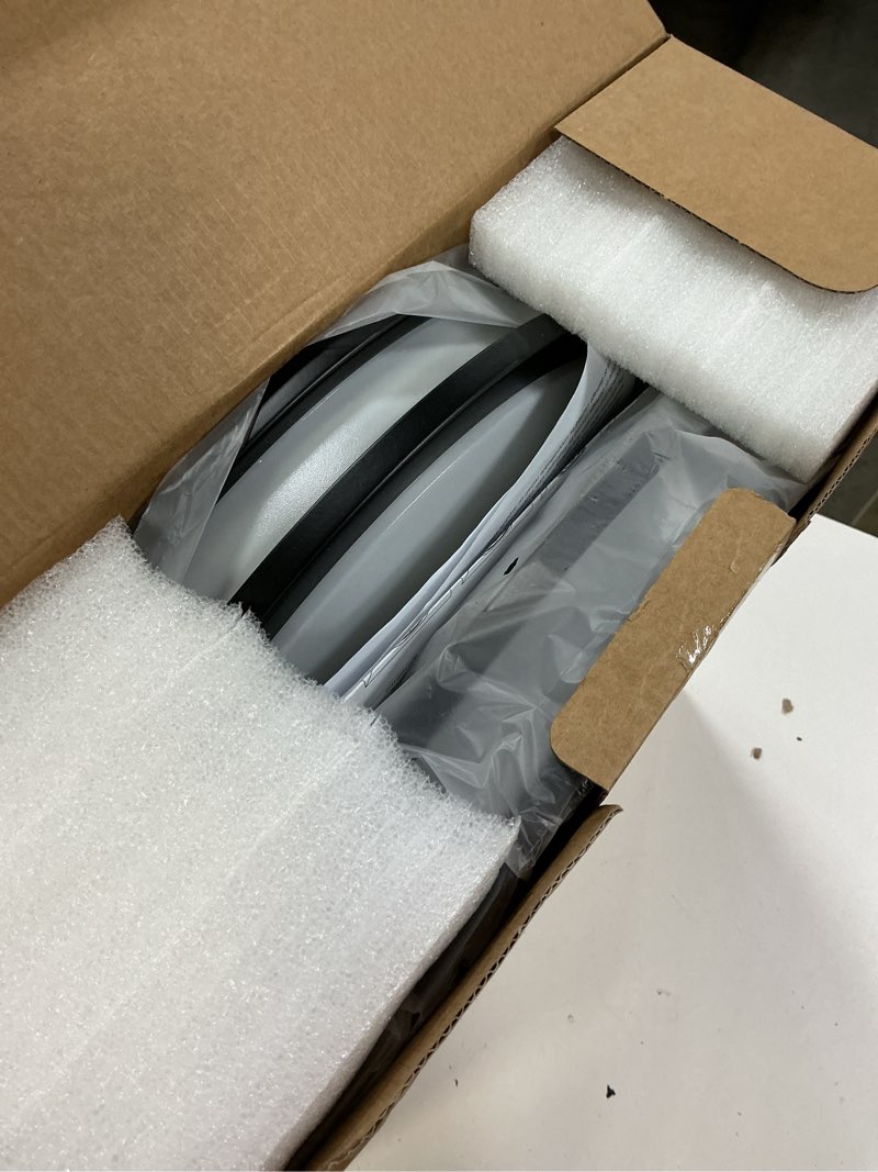 Condition photo showing New/Like New for 16inch led ceiling light fixtures, flush mount light fixtures 50w, 5cct adjustable 2700k 3000k 4000k 5000k 6500k, close to ceiling light for kitchen hallway bathroom kitchen bedroom black 2 packs black 16inch (2 packs)
