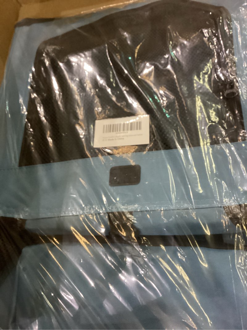 Condition photo showing As Is for Petprsco Portable Collapsible Dog Crate, Travel Dog Crate 24x17x17 with Soft Warm Blanket and Foldable Bowl for Large Cats & Small Dogs Indoor and Outdoor 24x17x17 Inch Blue