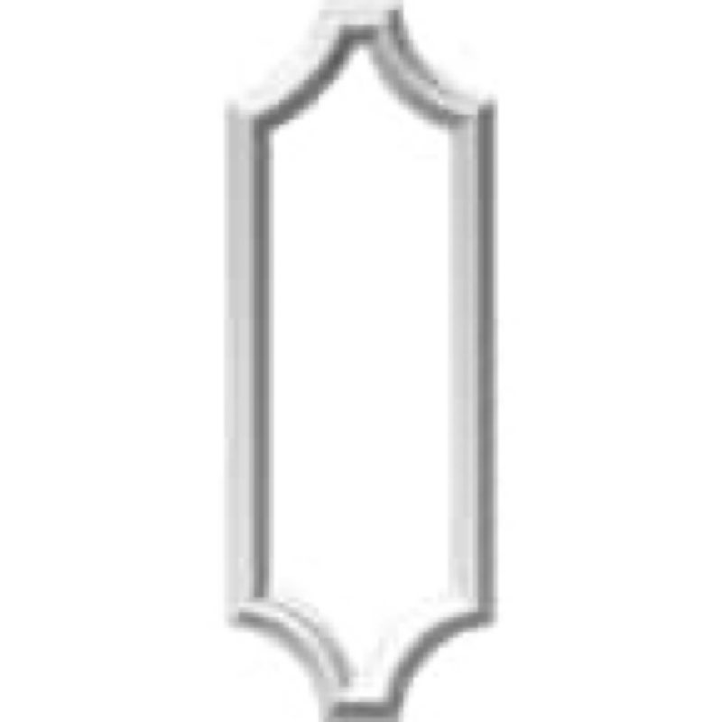 8 in. W x 24 in. H x 1/2 in. P Ashford Molded Scalloped Wainscot Wall Panel