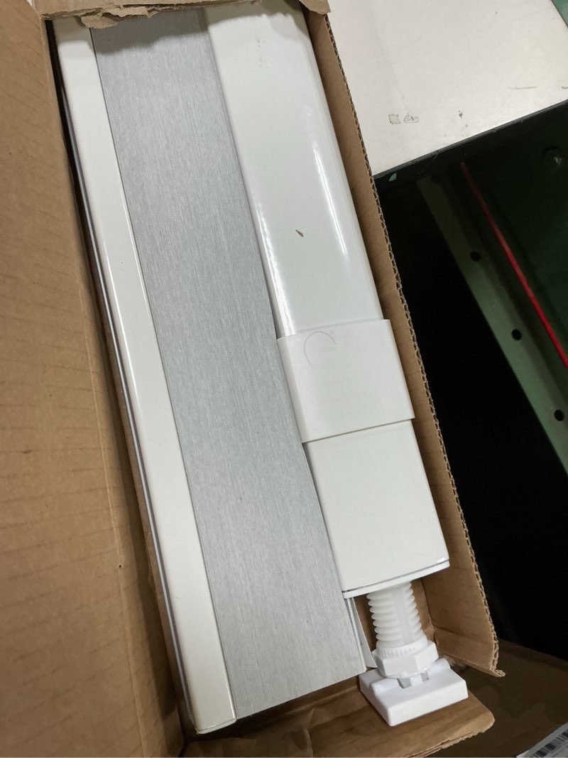 Condition photo showing As Is for LazBlinds No Tools No Drill Cordless Cellular Shades, Blackout Light Blocking Honeycomb Shades for Home, Thermal Insulation Blinds for Windows, 31" W x 72" H, White Blackout-white 31" W x 72" H