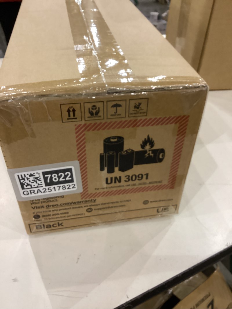 Condition photo showing New/Like New for Dreo Tower Fan for Bedroom, 25ft/s Velocity Quiet Floor Fan, 90° Oscillating Fans for Indoors with 4 Speeds, 4 Modes, 8H Timer, Standing Fans, Bladeless Fan, Black, Nomad One (DR-HTF007)