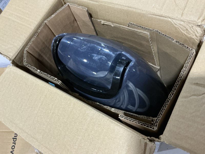 Condition photo showing As Is for panasonic cordless steam/dry iron 1500w - ni-wl700a - wireless steamer with stainless steel plate - quickly heats up in under 5 minutes - cordless, lightweight iron - black/dark blue
